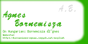 agnes bornemisza business card